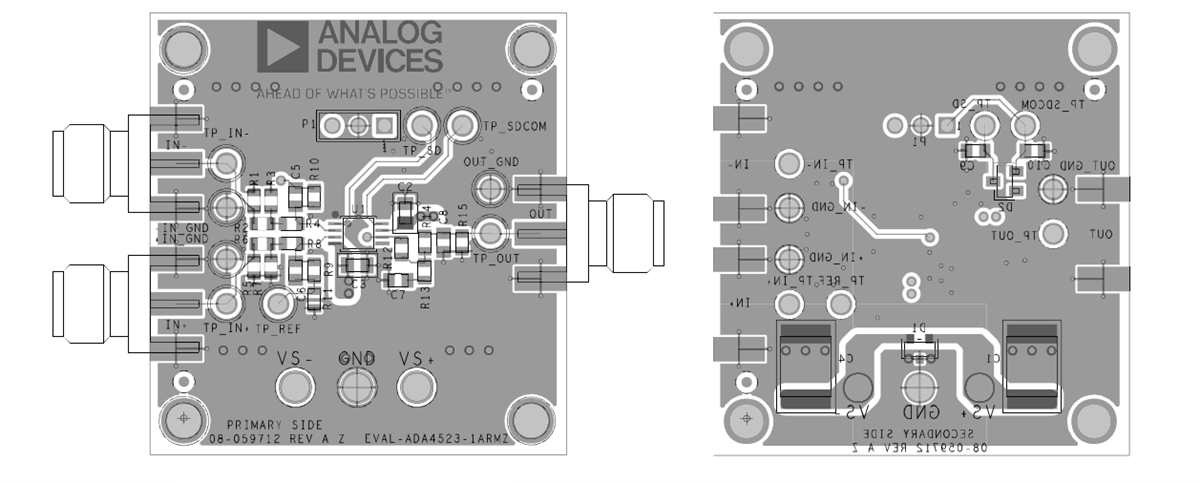 Location Circuit - Analog Devices Inc. ADA4523-1 Evaluation Board Location Circuit - Analog Devices Inc. ADA4523-1 Evaluation Board